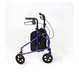 NRS Healthcare 3 Wheel Aluminium Rollator Purple GOODS Boots   