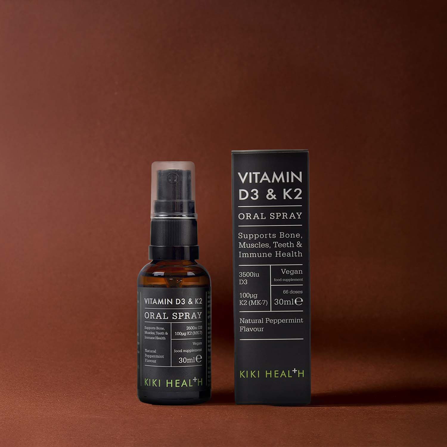 KIKI Health vitamin D3 K2 oral spray peppermint 30ml (British brand)