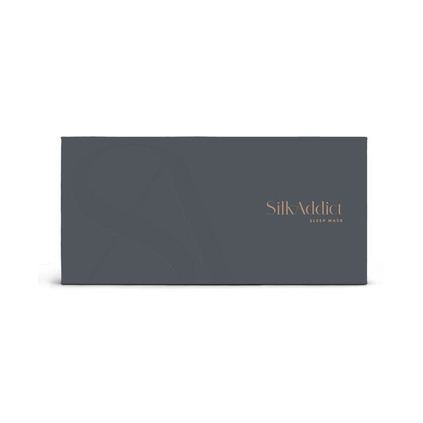 Silk Addict mulberry silk sleep mask charcoal - British product