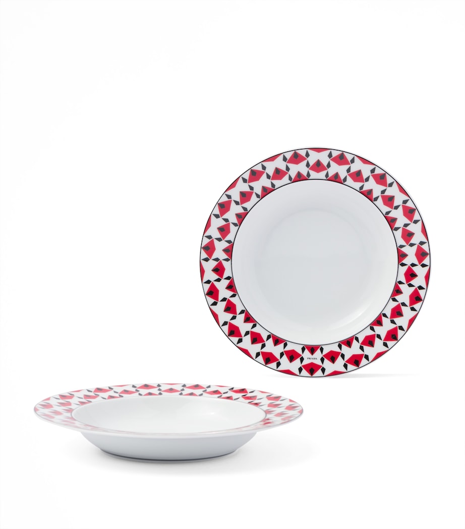 Prada Vienna soup plates set of 2 22cm, imported from the UK