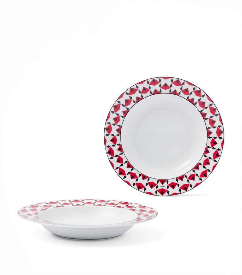 Prada Vienna soup plates set of 2 22cm, imported from the UK