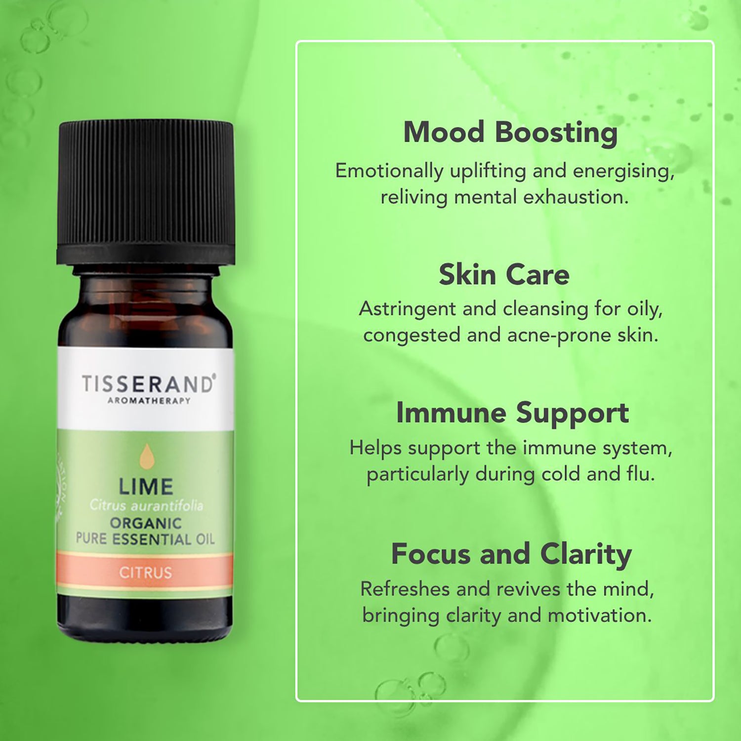 Tisserand Lime Organic Essential Oil 9ml (British brand)