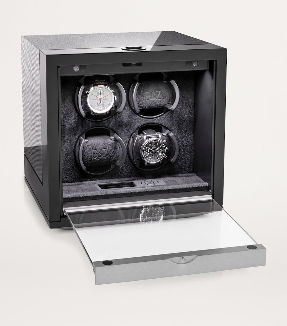 Buben & Zorweg Neo 6 gloss carbon watch winder, UK version