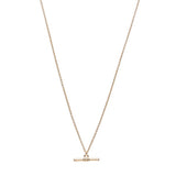 Superdrug Gold Tone T Bar Necklace GOODS Superdrug   