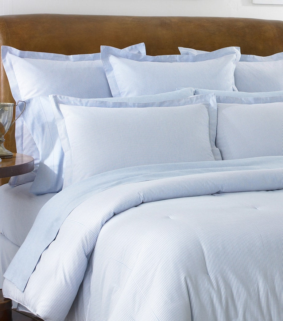 Ralph Lauren Oxford Blue striped King fitted sheet 150x200cm, imported from the UK