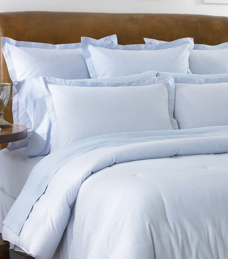 Ralph Lauren Oxford Blue striped King fitted sheet 150x200cm, imported from the UK