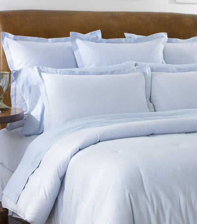 Harrods Ralph Lauren Oxford II Blue Double Duvet Cover (200cm x 200cm)- Buy online at McGrocer