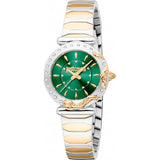 Just Cavalli green ladies snake watch stainless steel (British brand)