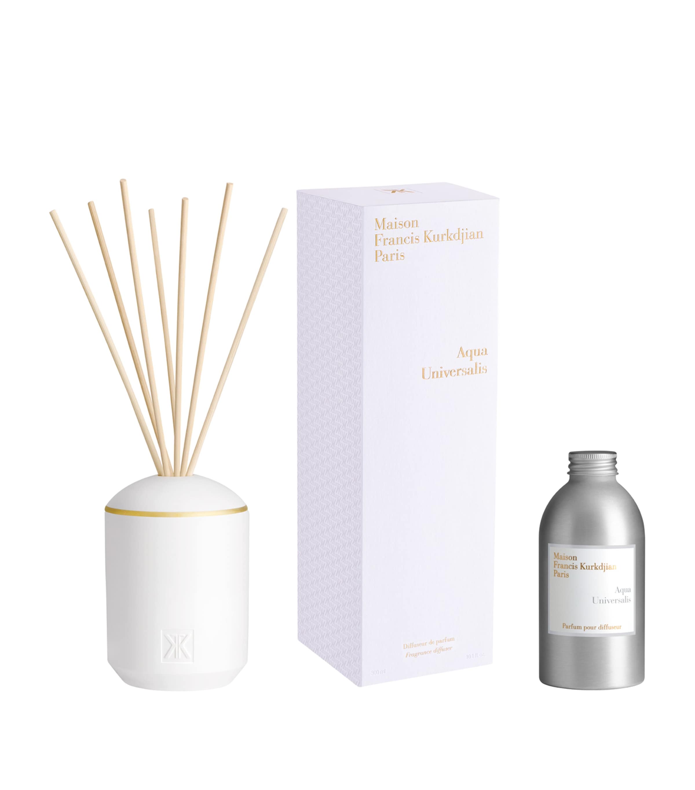 Maison Francis Kurkdjian Aqua Universalis fragrance diffuser set 300ml - British product