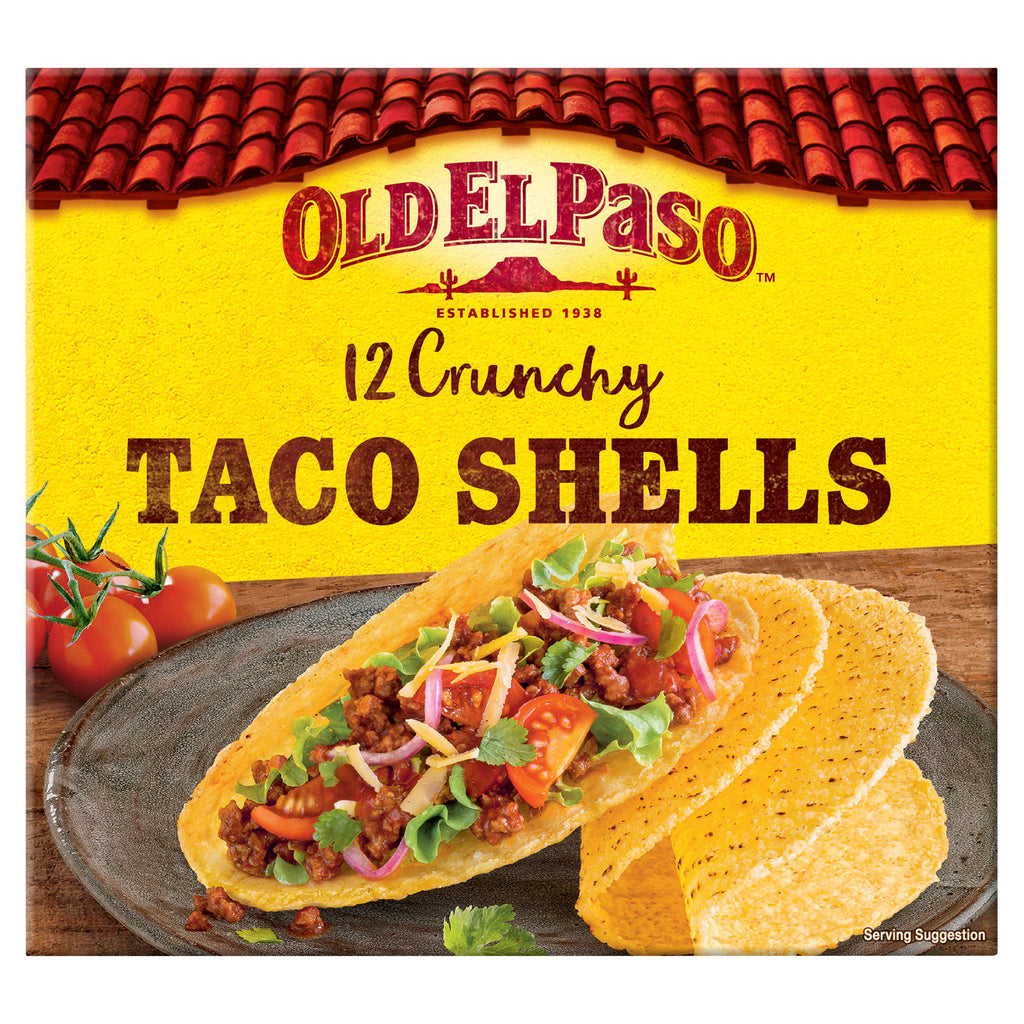 Old El Paso Crunchy Taco Shells x12 156g