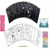 Totum Unicorn ScratchBook scratch art kit - British product