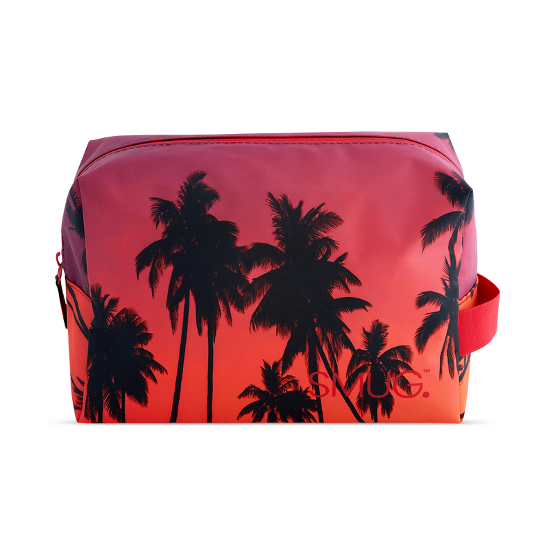 Wash bag in structured design, large capacity 25x13x17 cm - British product