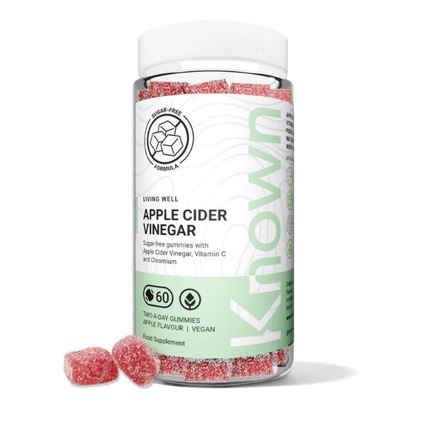 Known Nutrition Apple Cider Vinegar Gummies Sugar Free, UK version