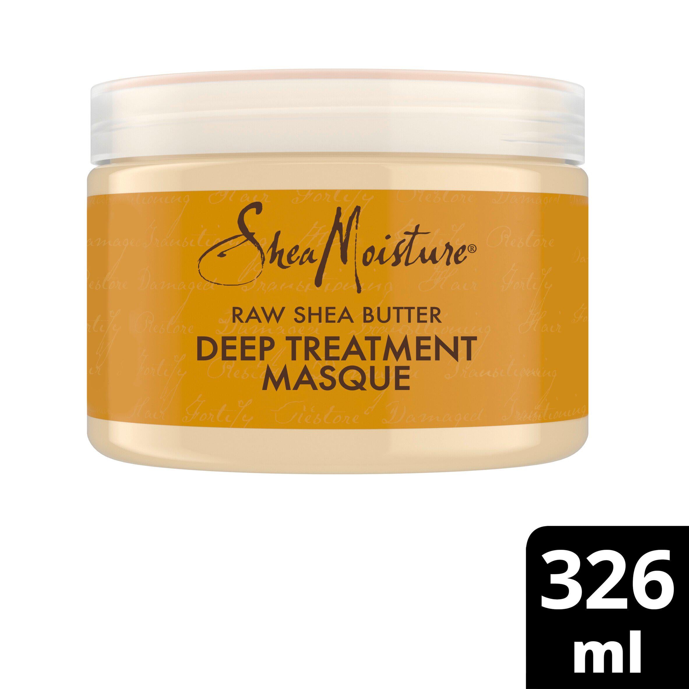 SheaMoisture Deep Hair Treatment Mask Raw Shea Butter 326 ml GOODS Sainsburys   