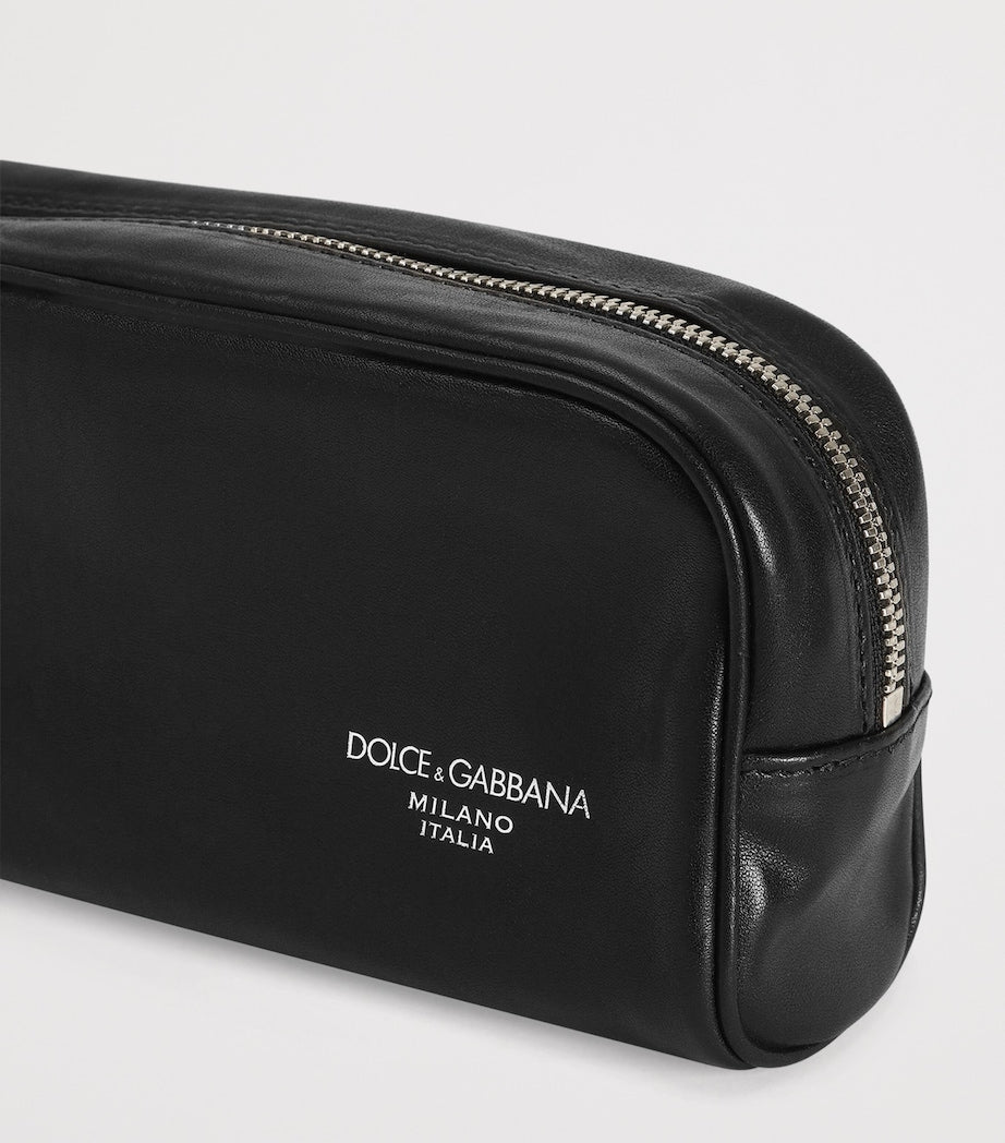 Dolce&Gabbana leather logo pouch - British product