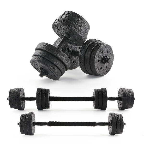 Phoenix Fitness 20kg weight set with steel plates - British product