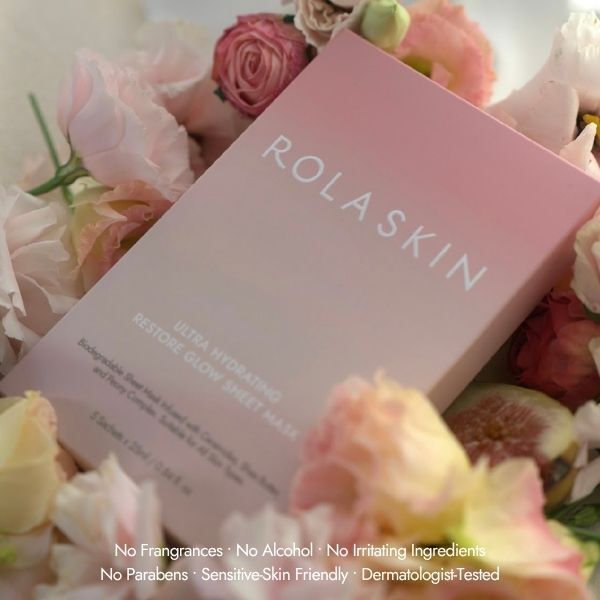 Rola Skin hydrating sheet mask single pack, imported from the UK