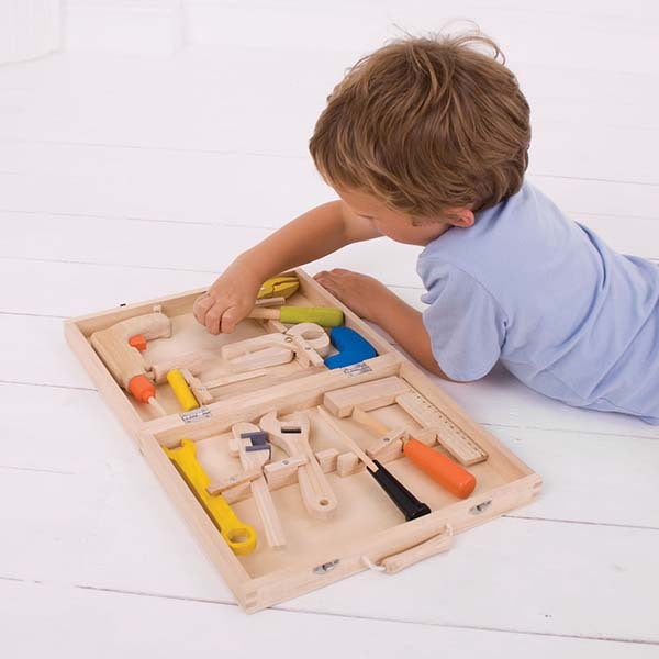 Bigjigs Toys Carpenters Tool Box GOODS Superdrug   