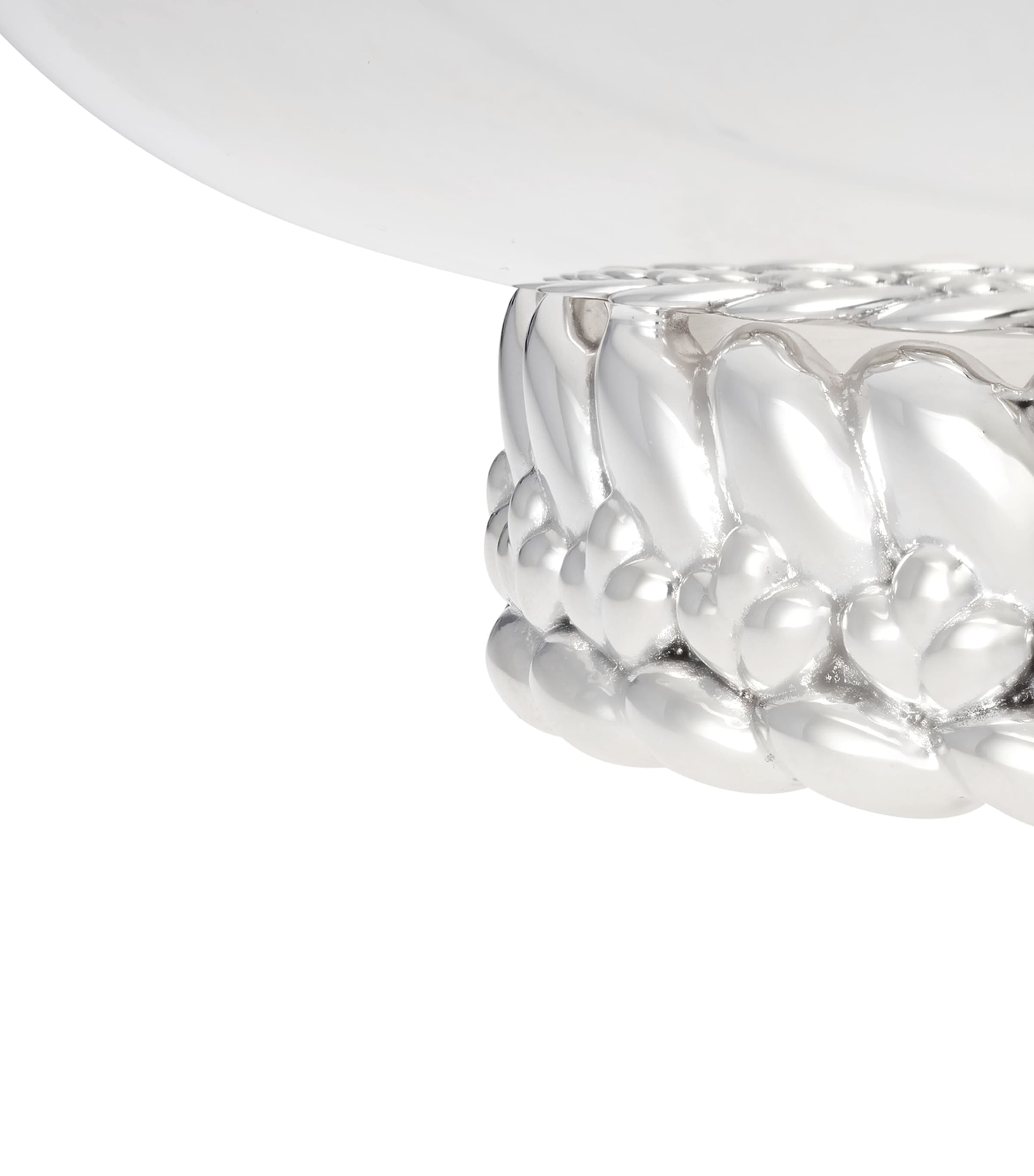 Christofle silver-plated Babylone bowl 17cm - British product