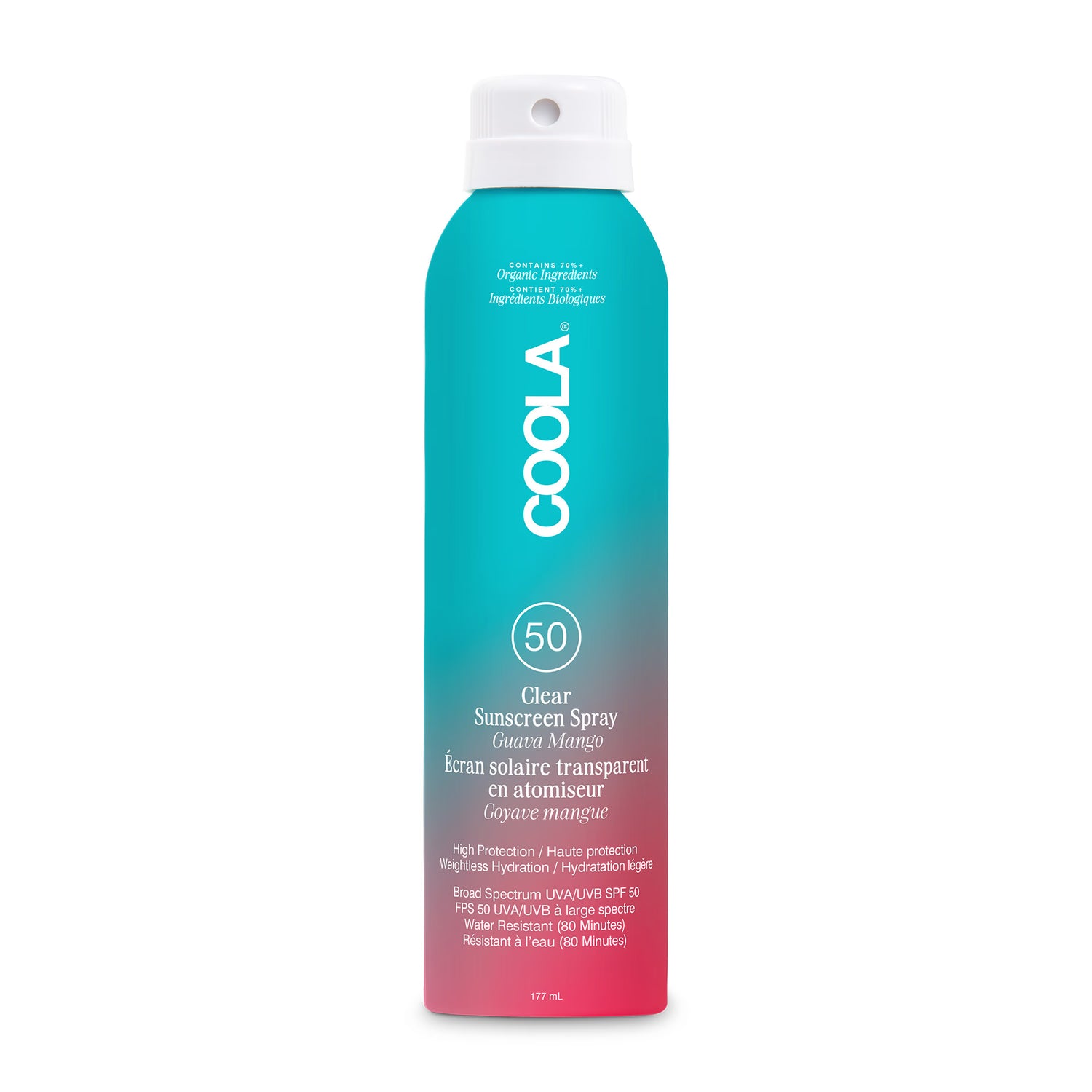 Coola Sunscreen Spray Guava Mango SPF50 177ml - British product