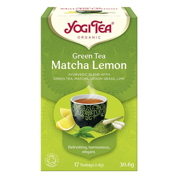 Yogi Tea Green Tea Matcha Lemon Organic 17 Tea Bags Matcha Tea Holland&Barrett   