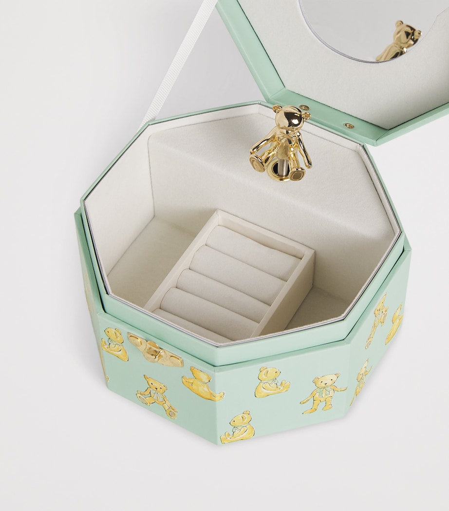Harrods gold-tone Henry bear musical box, UK version