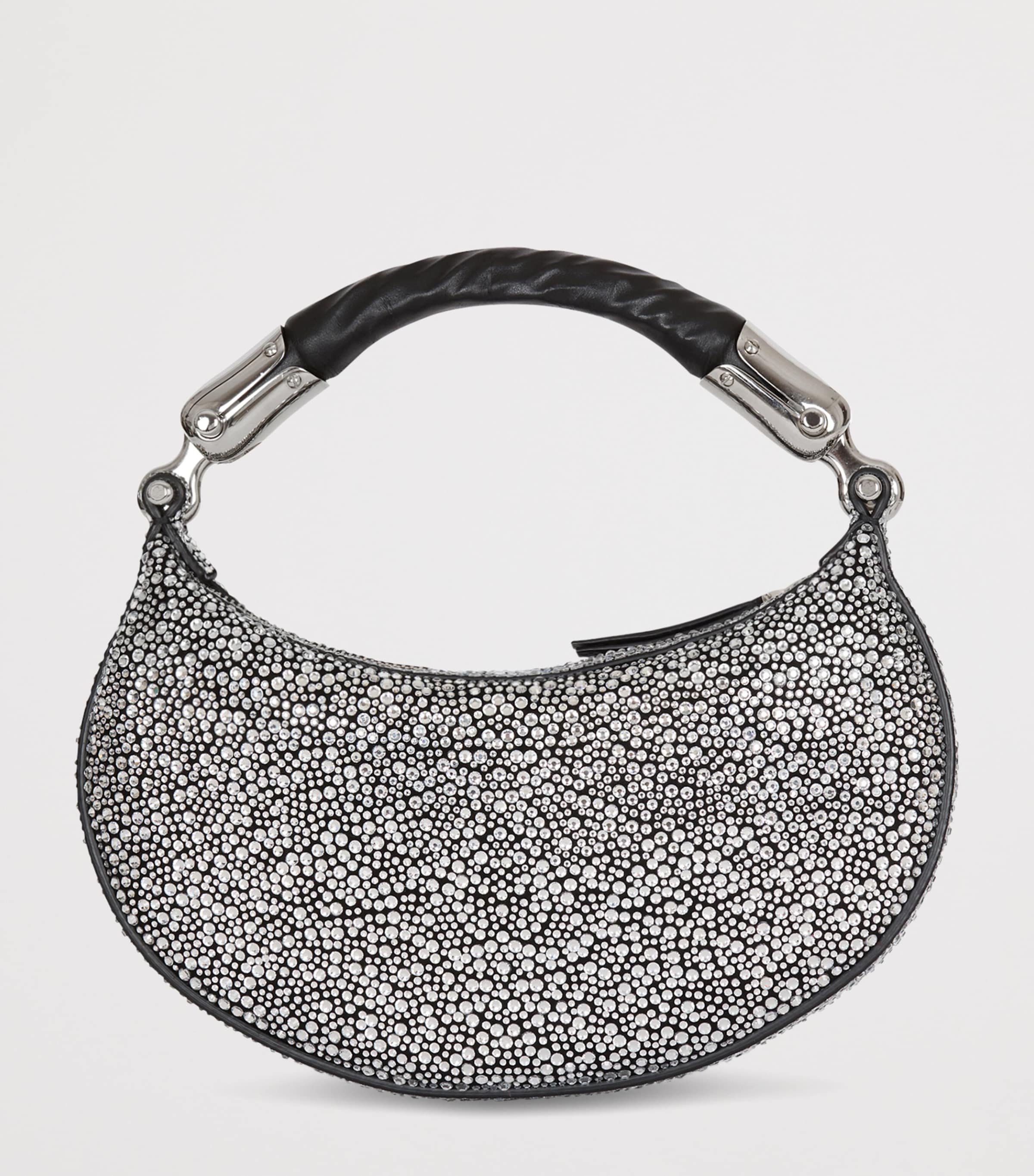 Balmain mini embellished suede handbag - British product