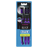 Oral-B All Round Black 40 Med Manual Toothbrush Triple Pack GOODS Superdrug   