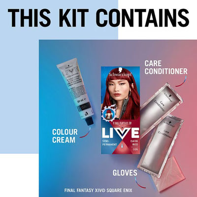 Superdrug Schwarzkopf Live Colour Ultra Bright 026 Dark Red Semi-Permanent Hårfarge - Kjøp online hos McGrocer