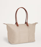 Harrods medium nylon tote bag with leather trim - British product