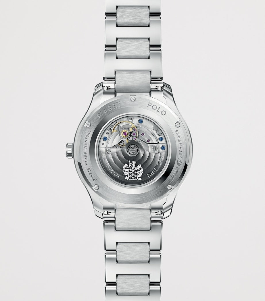 Piaget stainless steel diamond Polo Date watch 36mm, UK version