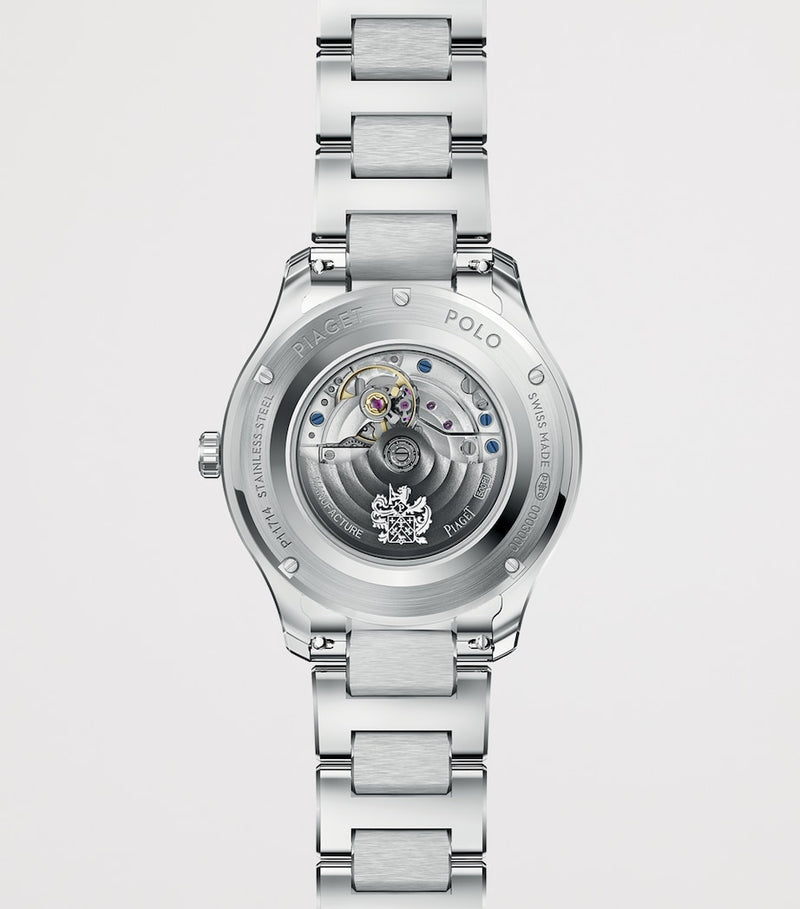 Piaget stainless steel diamond Polo Date watch 36mm, UK version