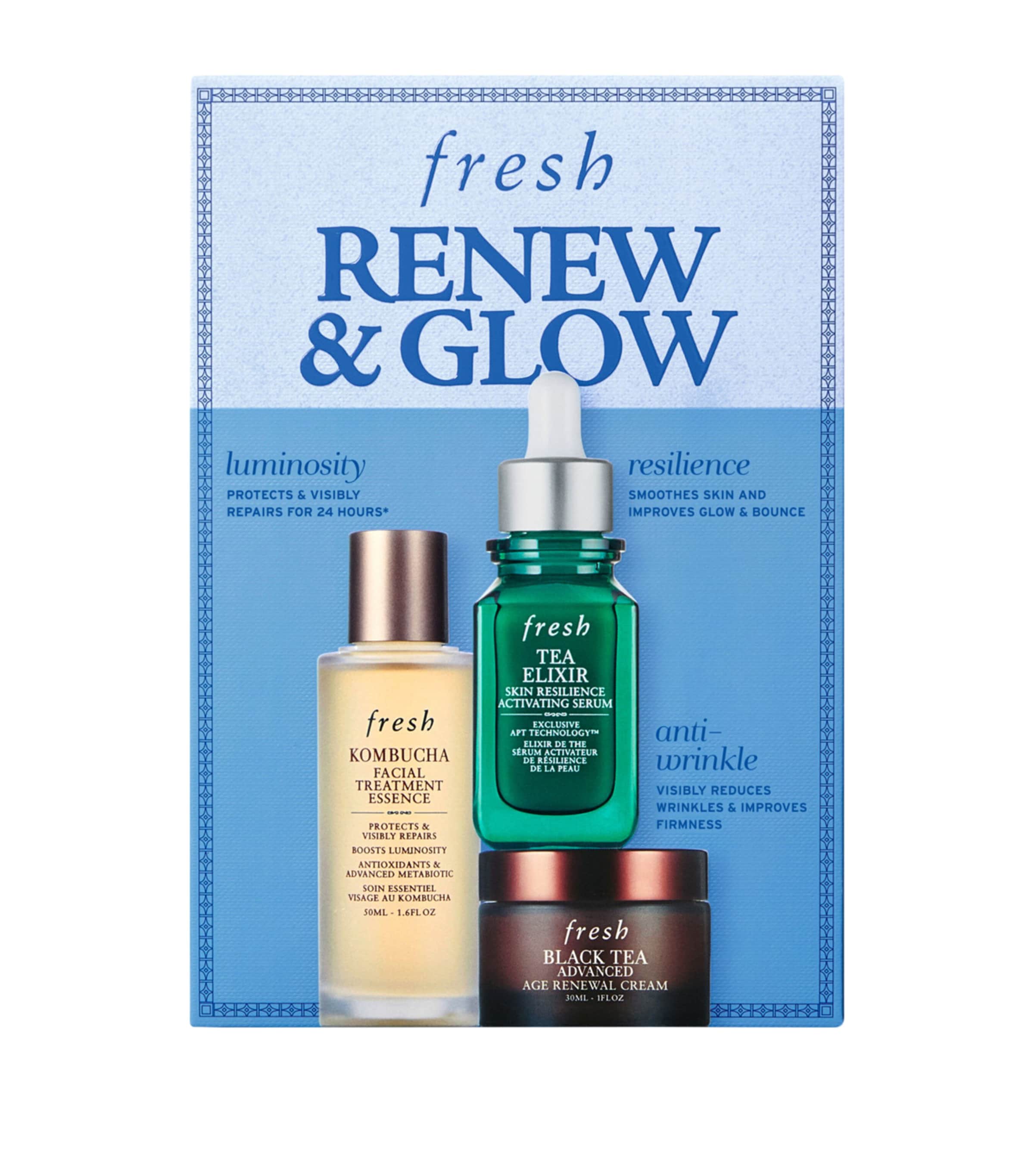 Fresh Renew & Glow Skincare Gift Set - British product