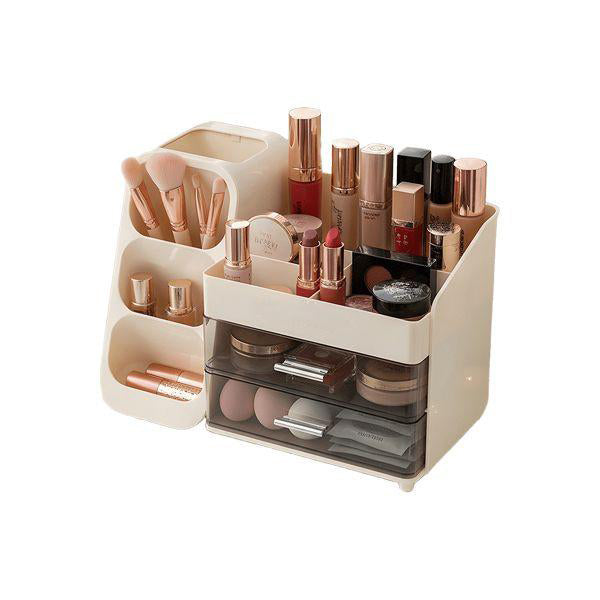Livingandhome cream cosmetic organiser with drawers, imported from the UK