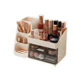 Livingandhome cream cosmetic organiser with drawers, imported from the UK