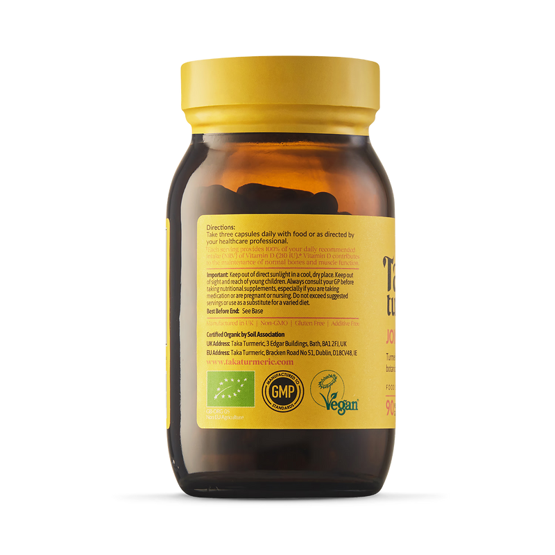 Taka Turmeric organic joint care 90 capsules - British product