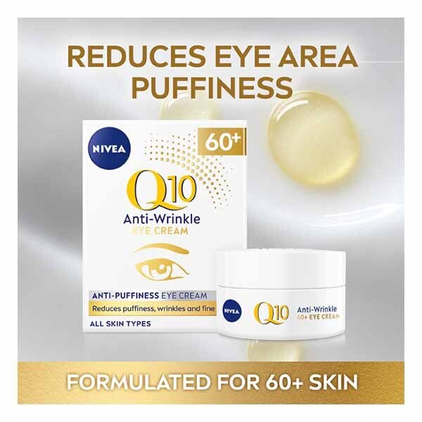 NIVEA Q10 60+ Anti-Wrinkle & Anti-Puffiness Eye Cream 20ml GOODS Boots   