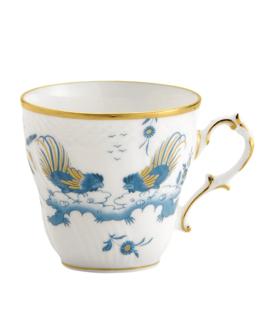 GINORI 1735 Oro di Doccia Turchese espresso cup, UK version