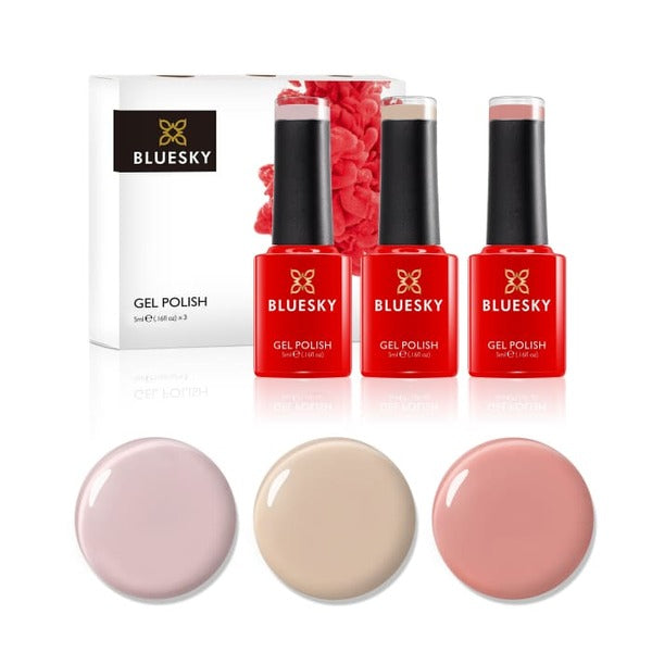 Bluesky Mini Trio Set Nudes Gel Polish - British product