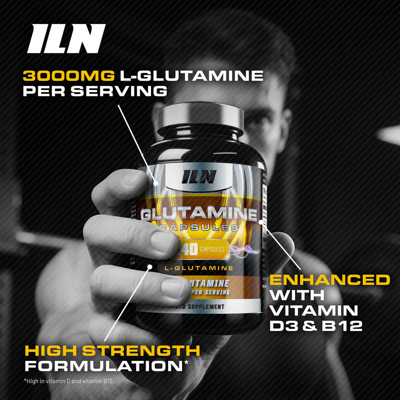 L Glutamine 3000mg capsules 240 count (British brand)