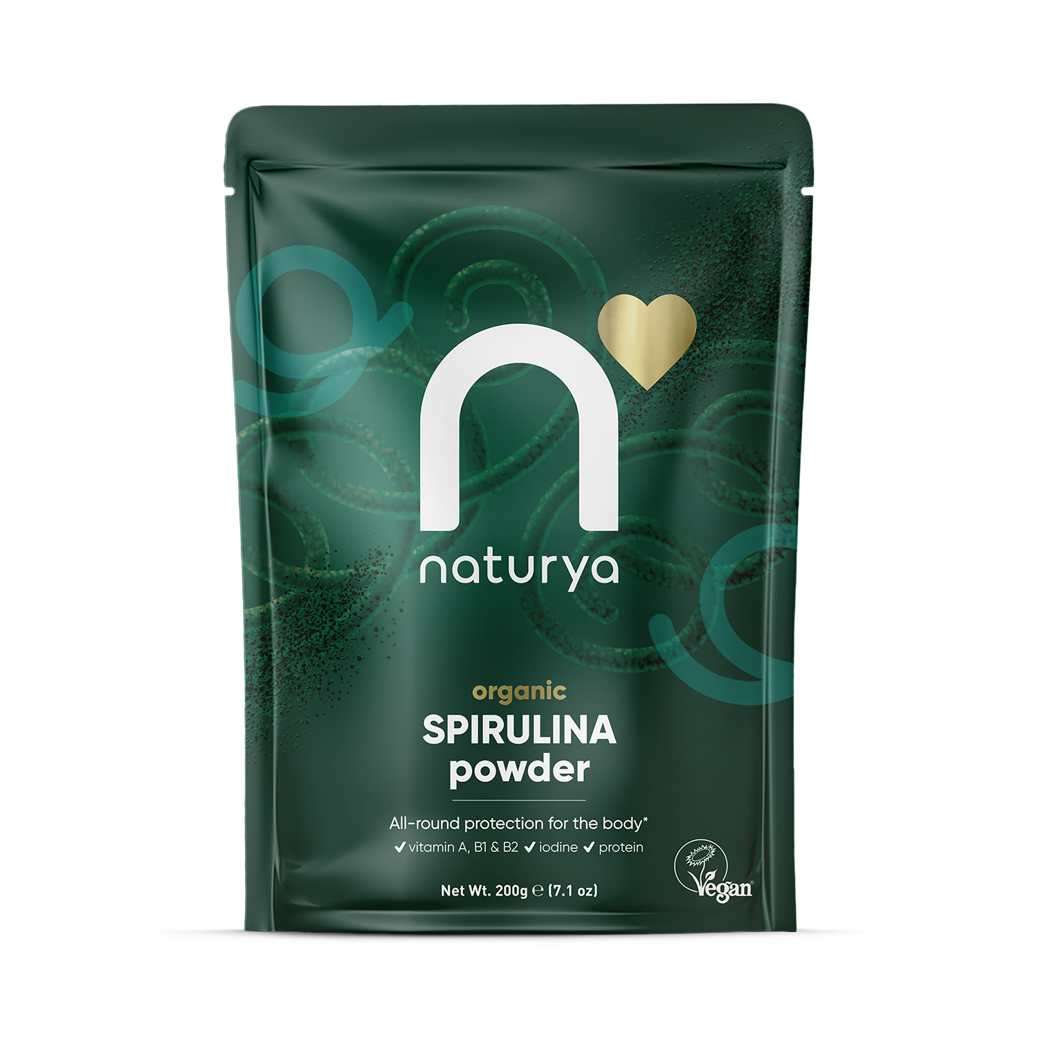 Naturya Organic Spirulina Powder 200g, imported from the UK