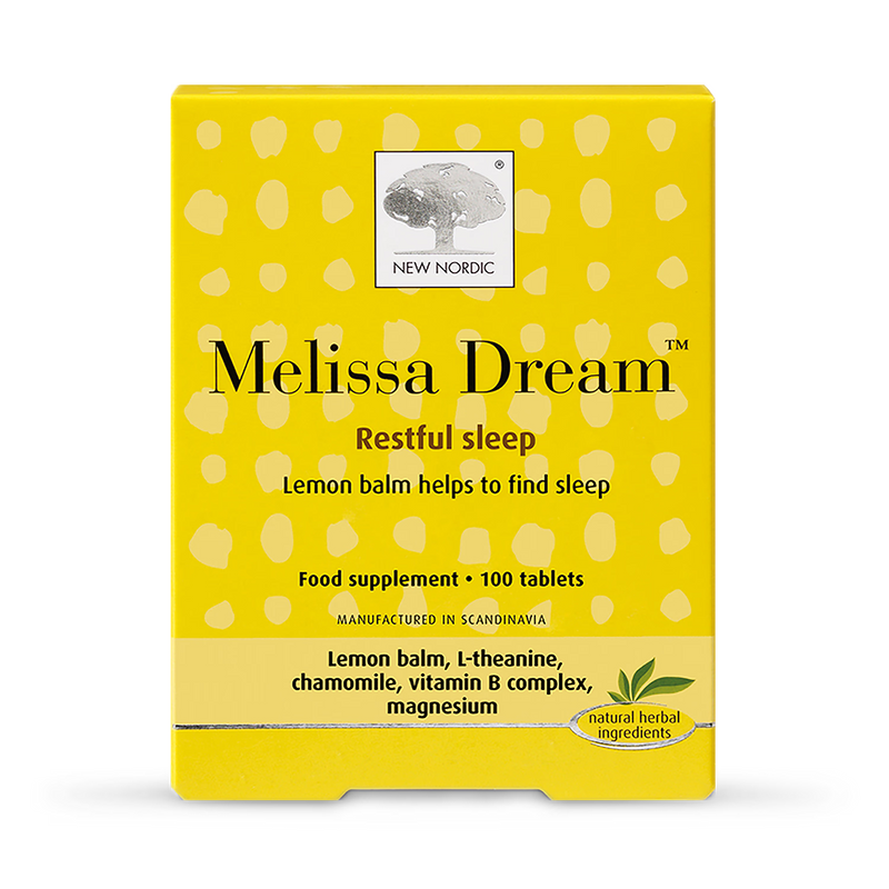 New Nordic Melissa Dream tablets 100 count, imported from the UK