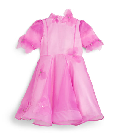 Harrods Mama Luma Kjole i organza med blomsterpynt for barn (3-12 år) - Kjøp online hos McGrocer