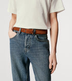 Christian Louboutin Chambeliss suede belt 3.5cm, imported from the UK