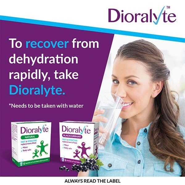 Dioralyte Diarrhoea Relief Rehydration Sachet Blackcurrant 6 GOODS Superdrug   