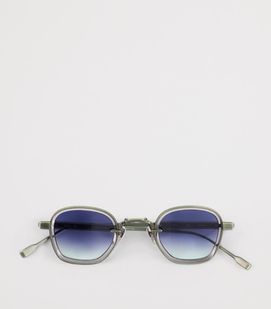 Lunettes de soleil Sato Rigel monture en acétate et titane - Produit britannique