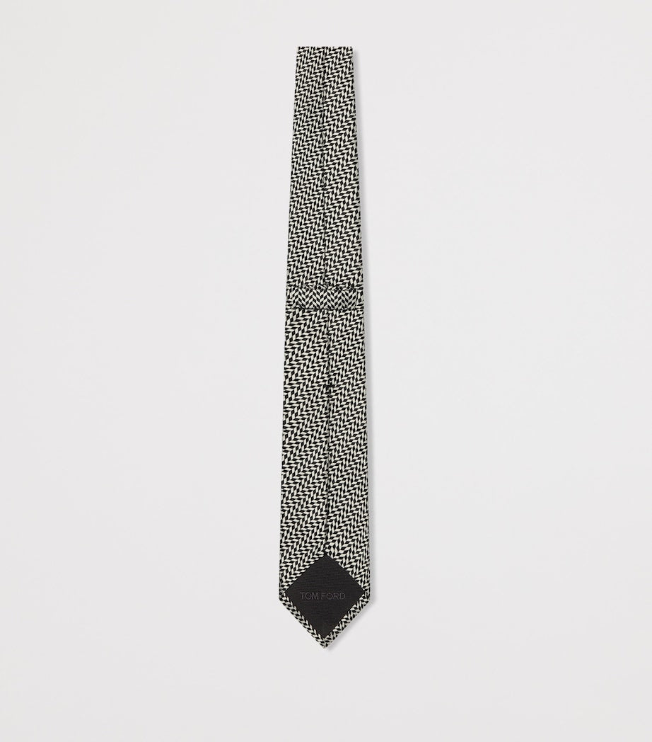 TOM FORD silk jacquard tie 6cm, UK version