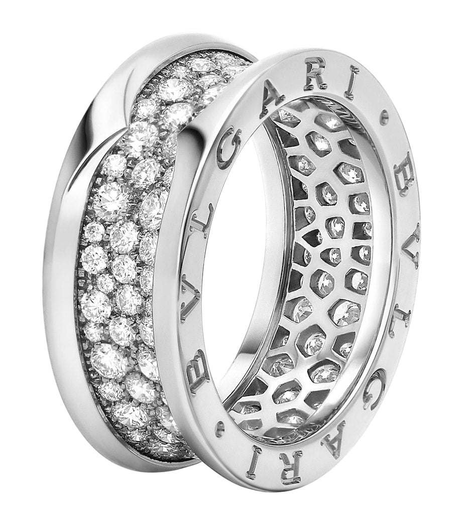 Bvlgari B.zero1 diamond ring 18kt white gold (British brand)