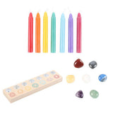 Something Different chakra energy gift set 7 candles gems - British product