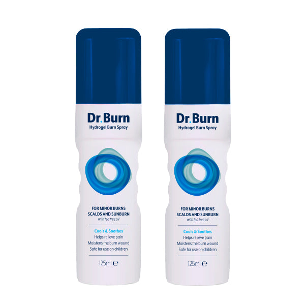 Dr Burn Hydrogel Burn Spray 125ml twinpack (British brand)